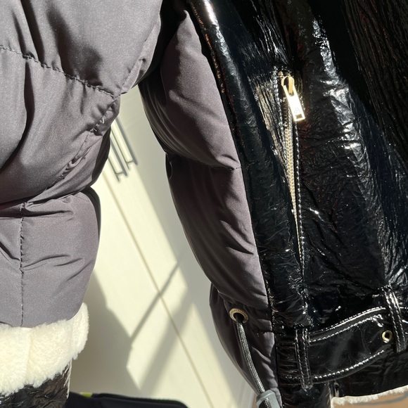 Moose Knuckles Churchbridge ShearlingTrim Down Moto Jacket NEW NO TAGS sizeSmall - Picture 9 of 16